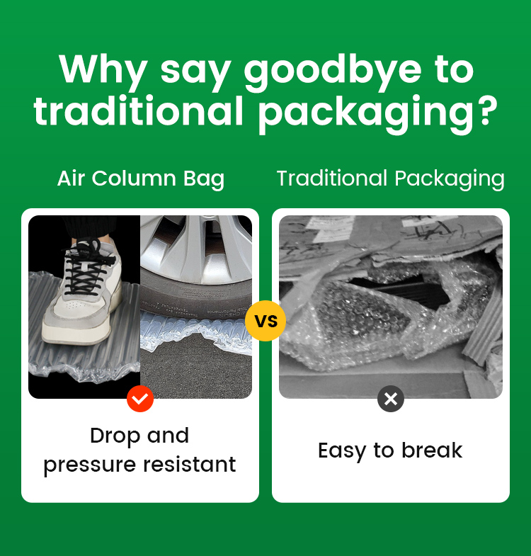 PackBest air column bag features