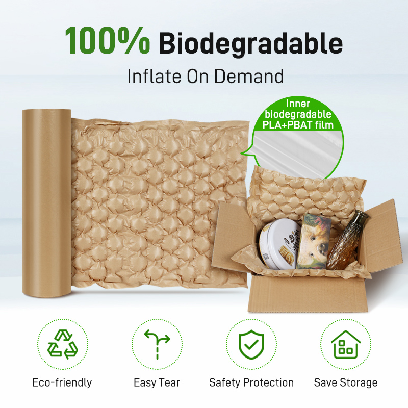 Brown Paper Air Bubble Roll Packaging