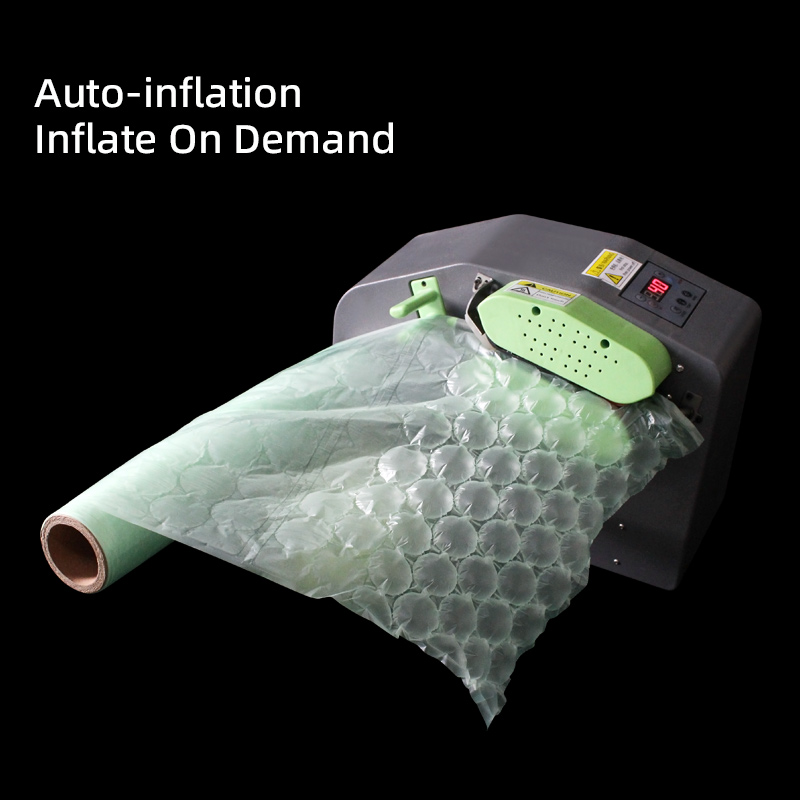 Recyclable air bubble film inflation machine