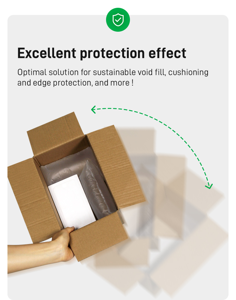Biodegradable air pillow packaging advantage