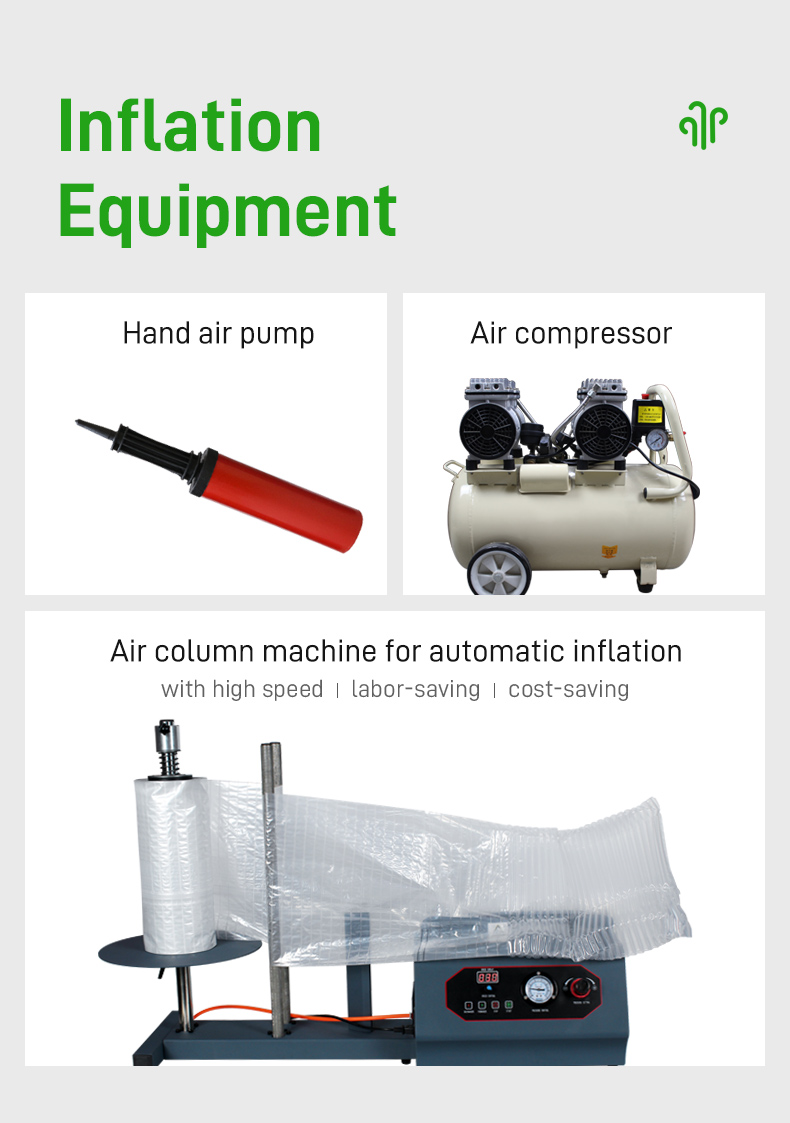 Air column bag inflation tools
