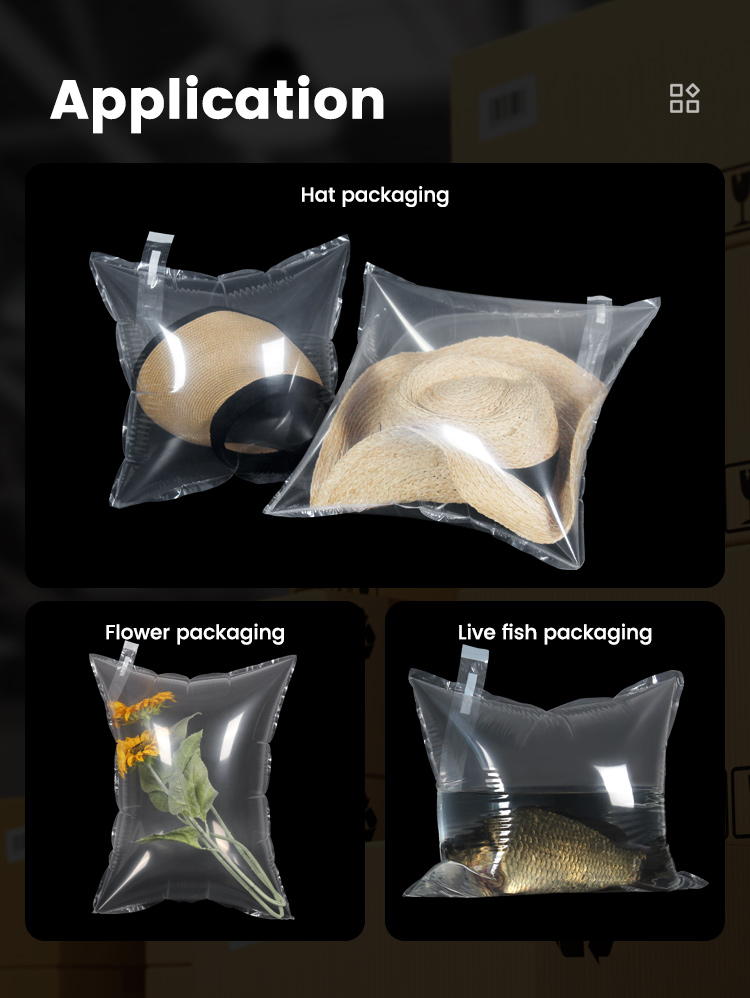 Hat air cushion bags applications