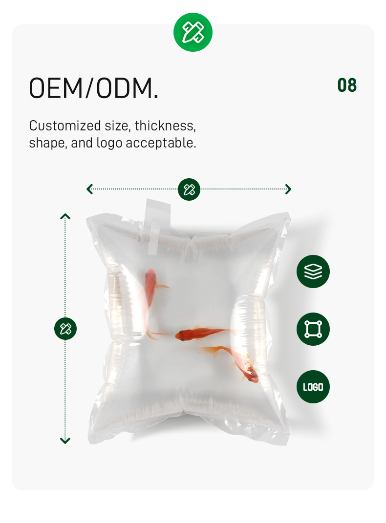 Customized live fish transport bag