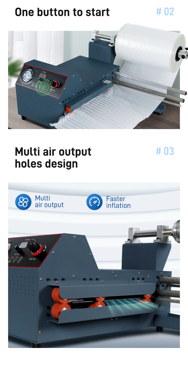 Q020 Air cushion machine features