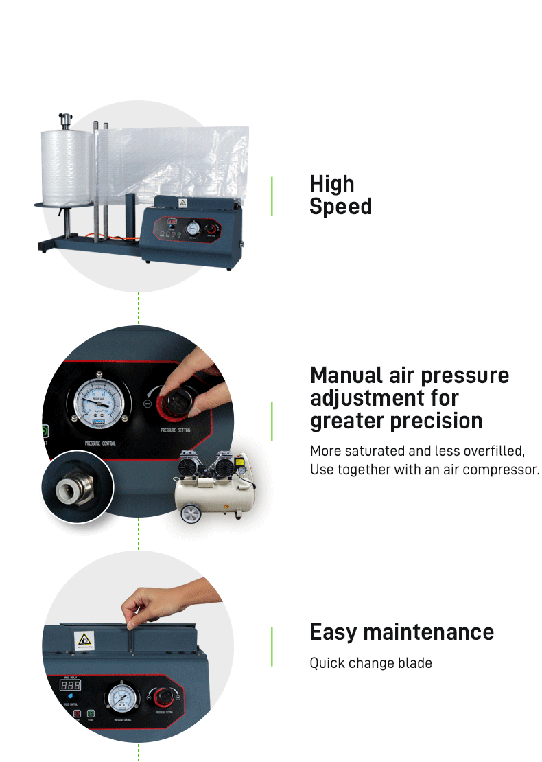 Q016 air cushion machine features