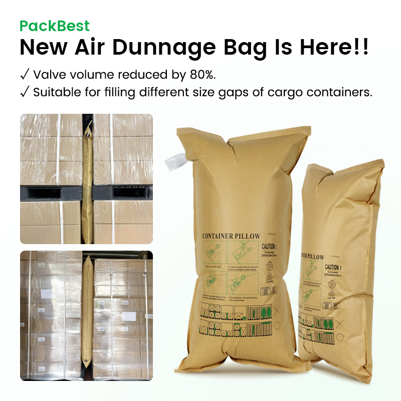 Upgrade Valve Paper Woven Air Dunnage Bag