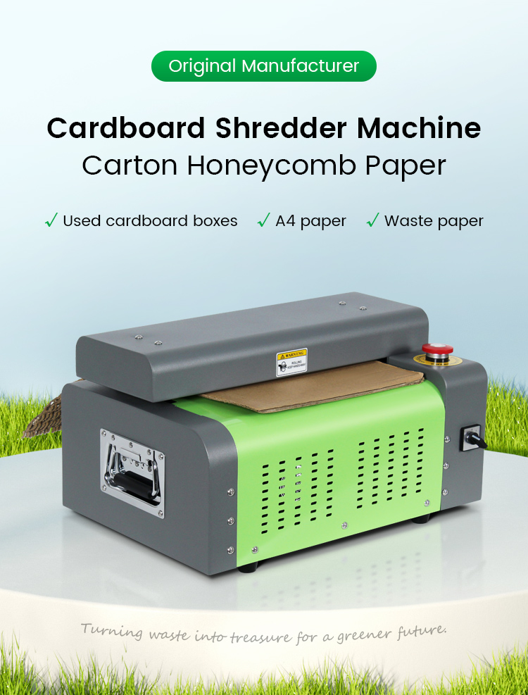 Cardboard shredding machine