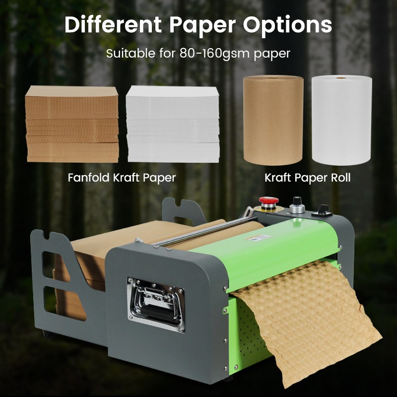 Recyclable Void Fill Paper Wrap Cushioning Bubble Machine