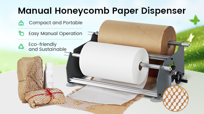 Manual honeycomb packing paper machine