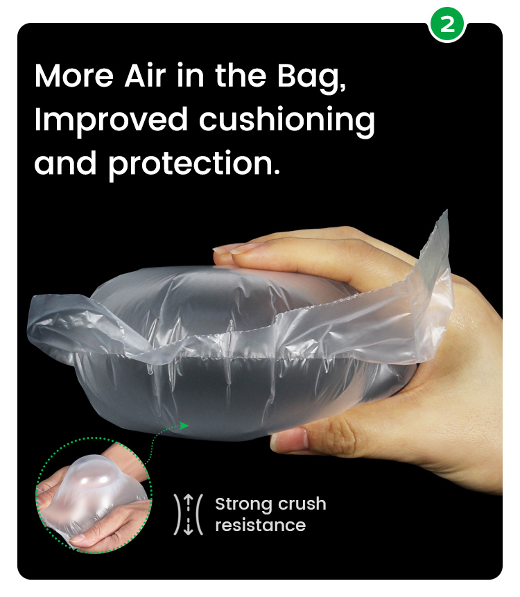 Air cushion film features