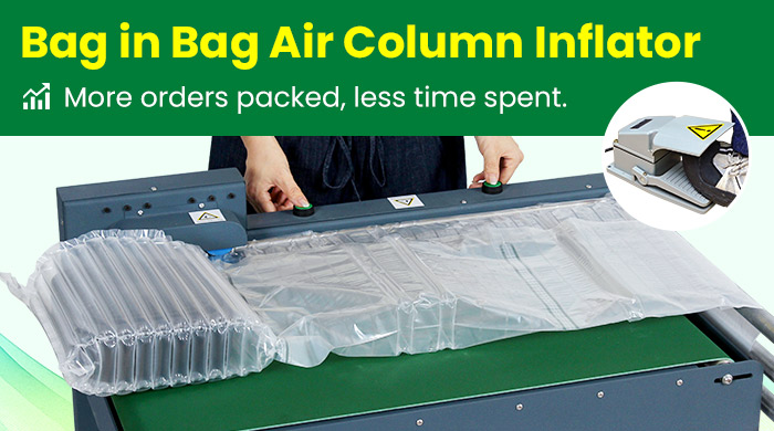 Bag in bag & air column bag inflator