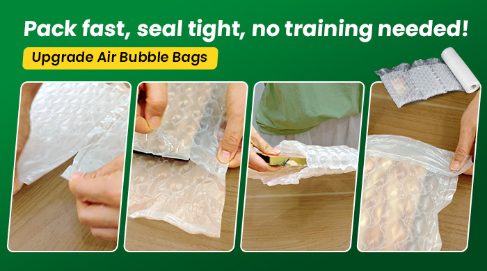 Introducing PackBest Upgrade Air Bubble Bag with Self-adhesive