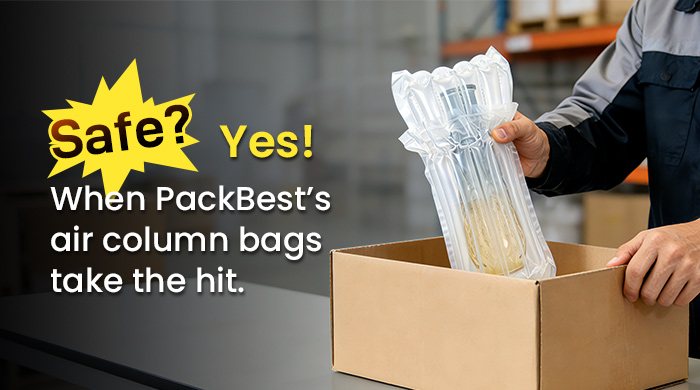 Is It Safe to Ship Glass Bottles in Air Column Bags？