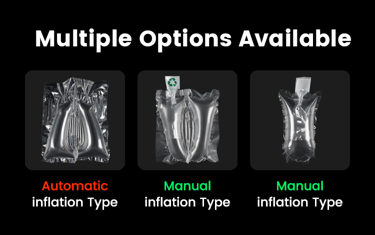 Inflatable shoe supoort types