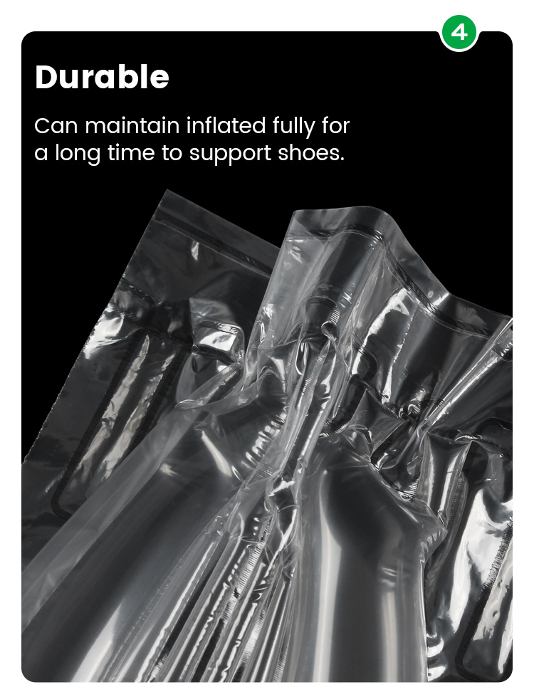 Inflatable shoe supoort advantage