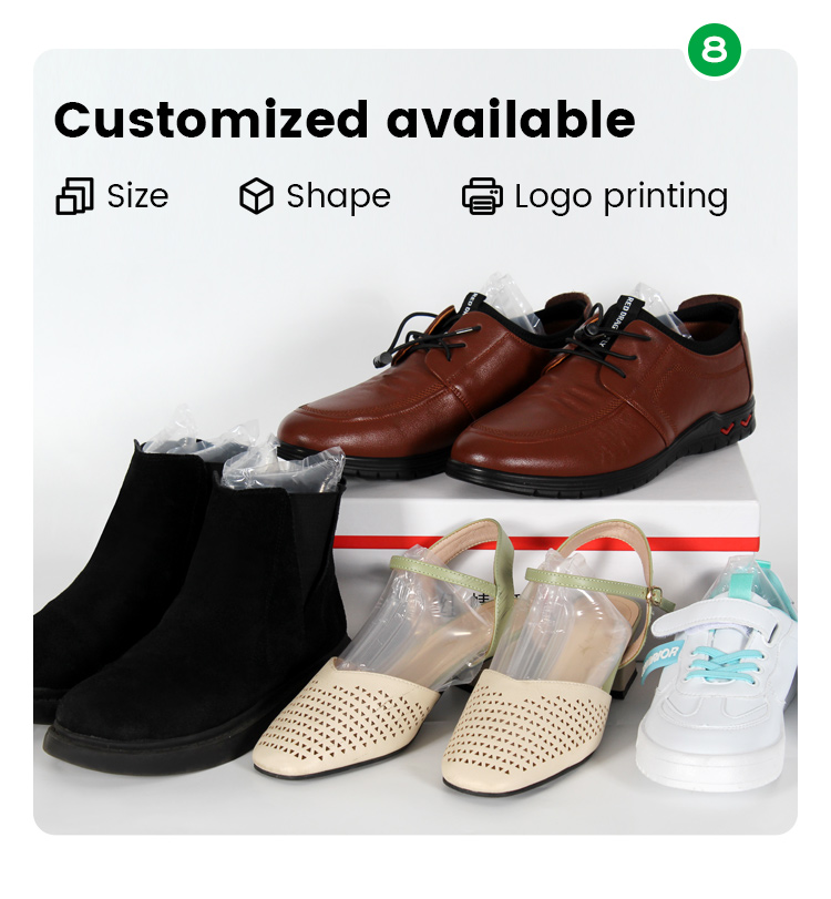 Inflatable shoe supoort advantage