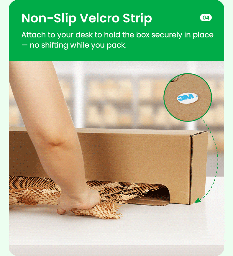Features of boxed honeycomb paper