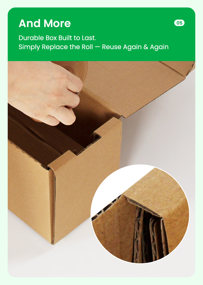 Features of boxed honeycomb paper