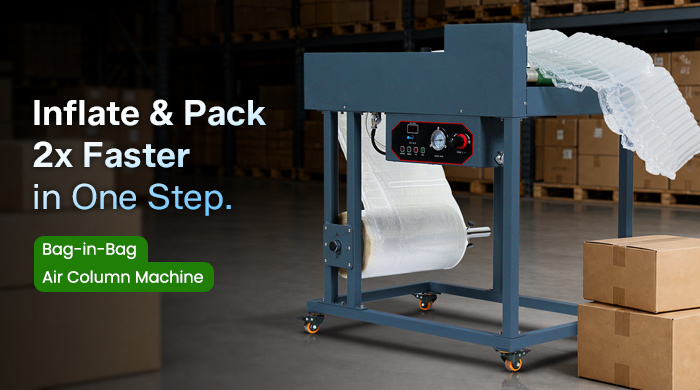 Is Slow Packaging Eating Your Profits? Inflate & Pack 2x Faster in One Step.